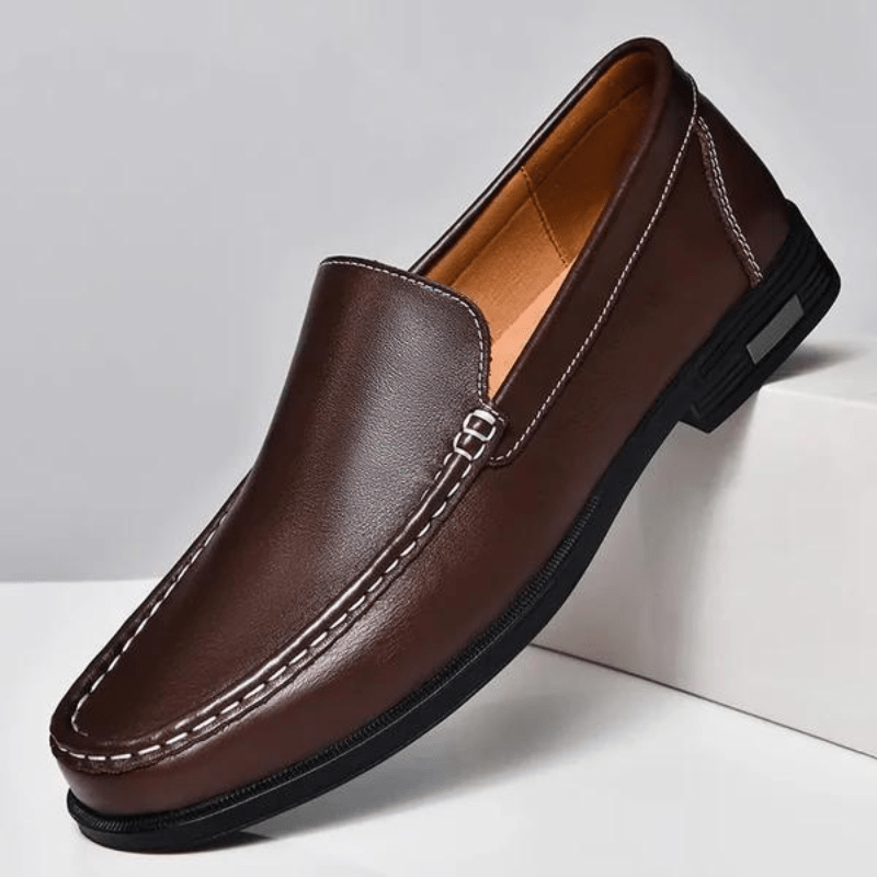 James Luca Genuine Leather Loafers