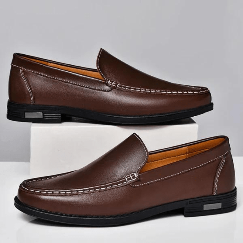 James Luca Genuine Leather Loafers