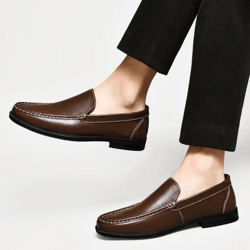 James Luca Genuine Leather Loafers