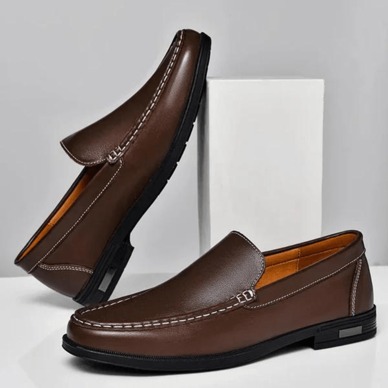James Luca Genuine Leather Loafers