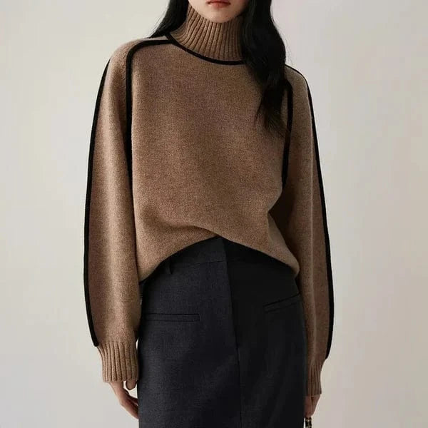 Aryah Snug Wool Turtleneck Sweater