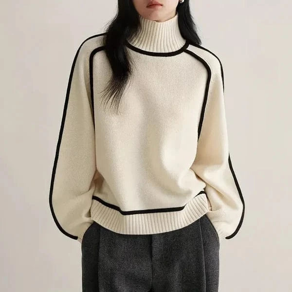 Aryah Snug Wool Turtleneck Sweater