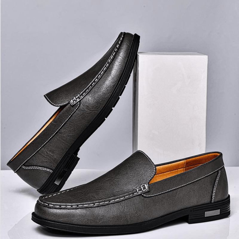 James Luca Genuine Leather Loafers