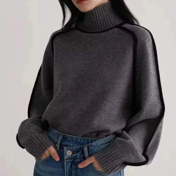 Aryah Snug Wool Turtleneck Sweater