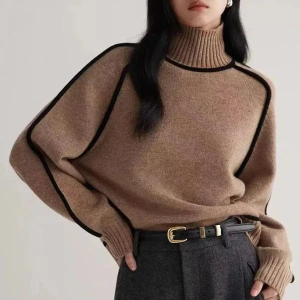Aryah Snug Wool Turtleneck Sweater