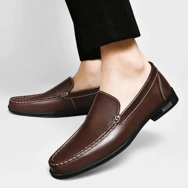 James Luca Genuine Leather Loafers