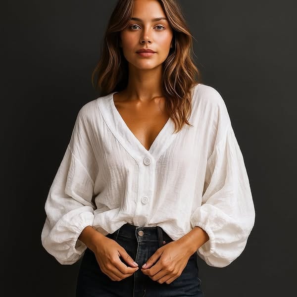 EMELIA LINEN BLOUSE