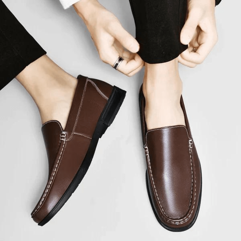 James Luca Genuine Leather Loafers
