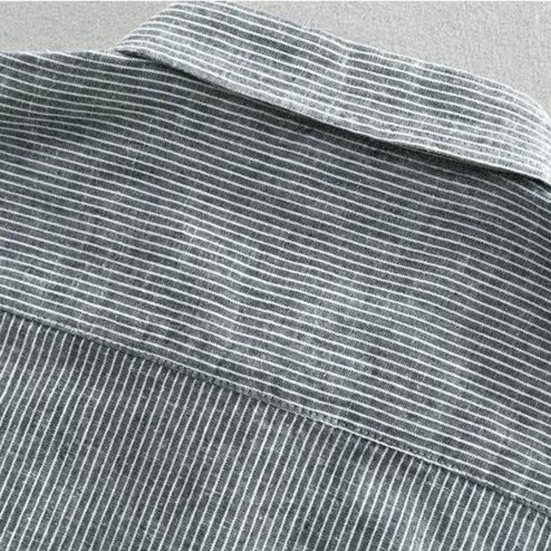 Serge Linen Striped Shirt