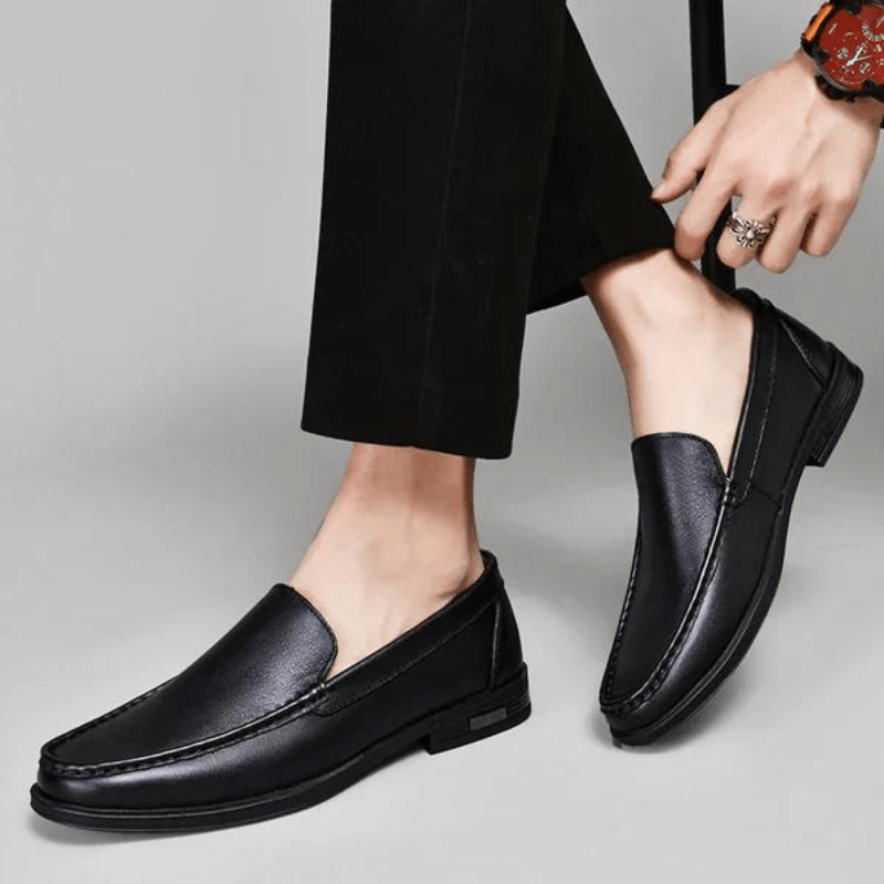James Luca Genuine Leather Loafers