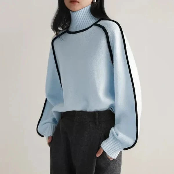 Aryah Snug Wool Turtleneck Sweater
