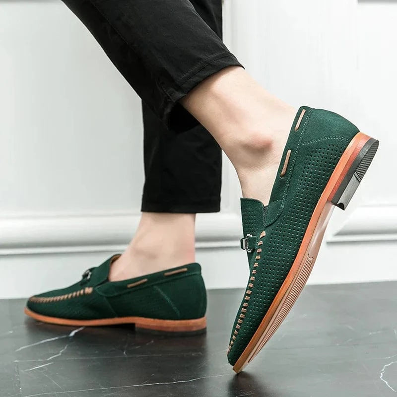 SOREN ELLIS GENUINE SUEDE LOAFERS