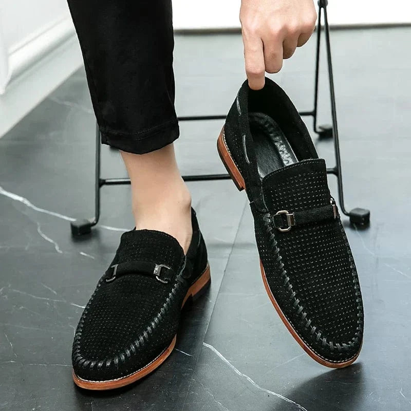 SOREN ELLIS GENUINE SUEDE LOAFERS