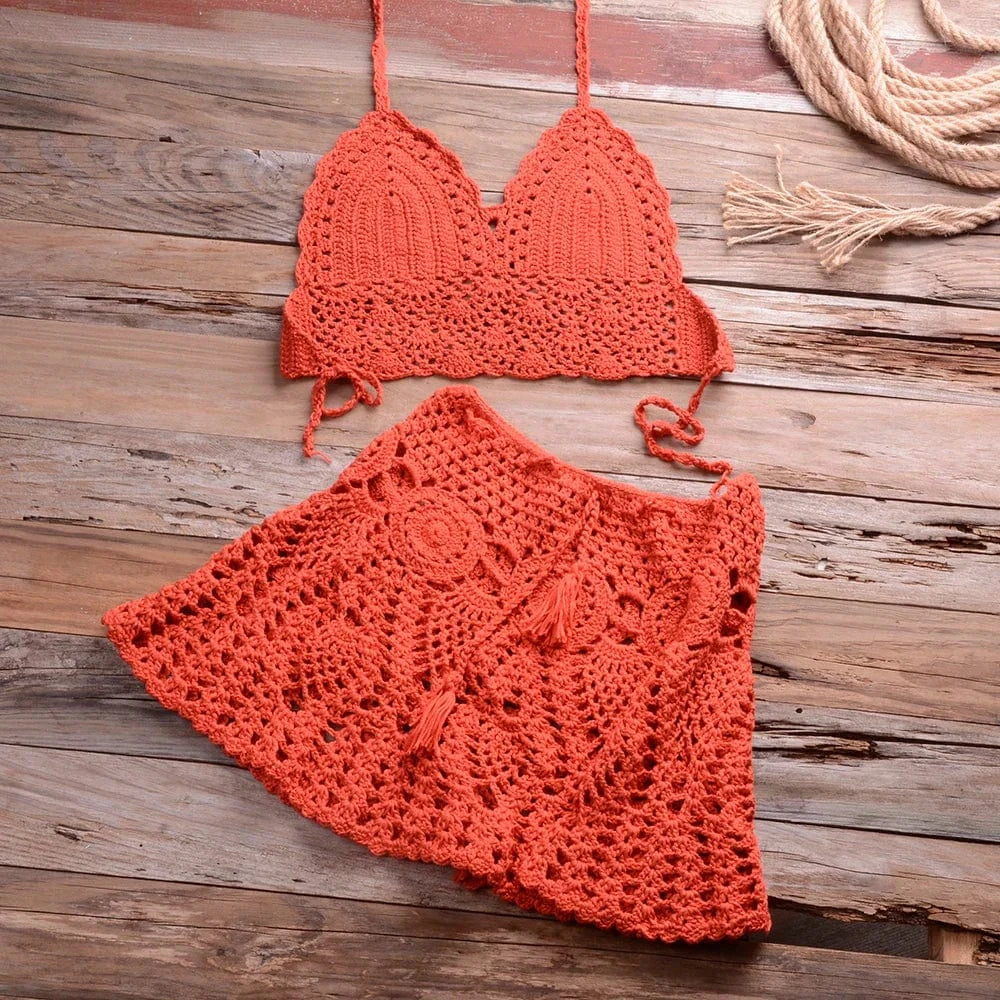 Riviera Crochet Bikini Set