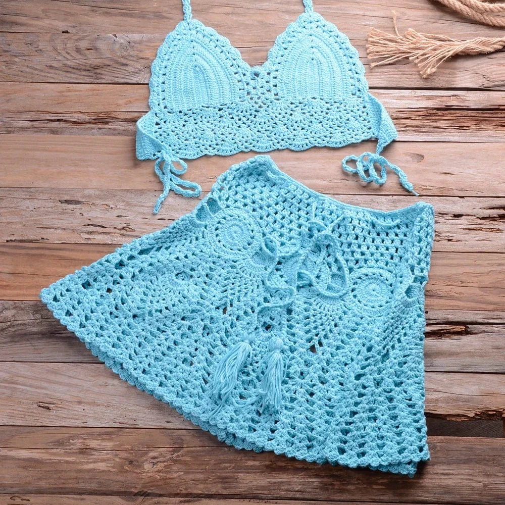 Riviera Crochet Bikini Set