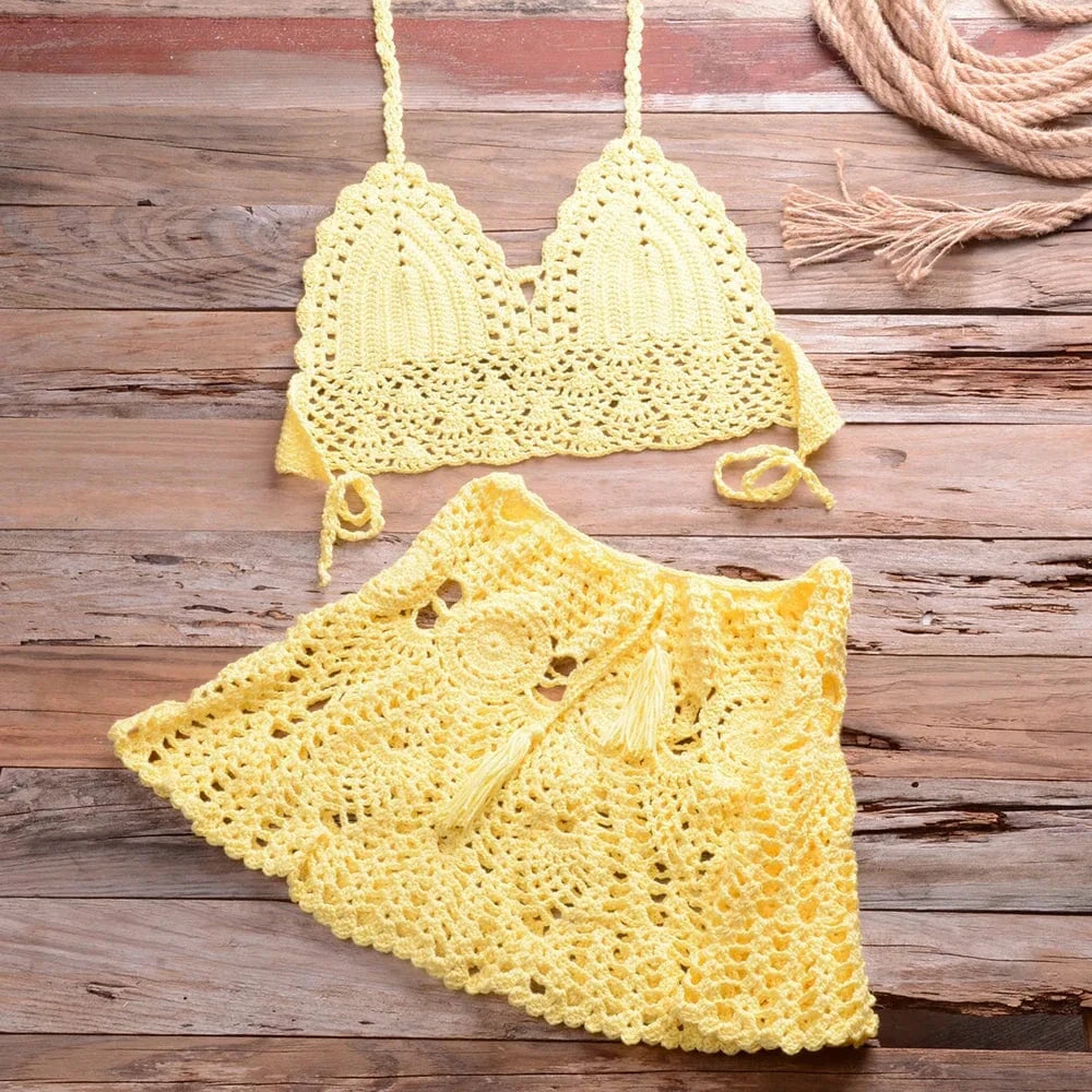 Riviera Crochet Bikini Set