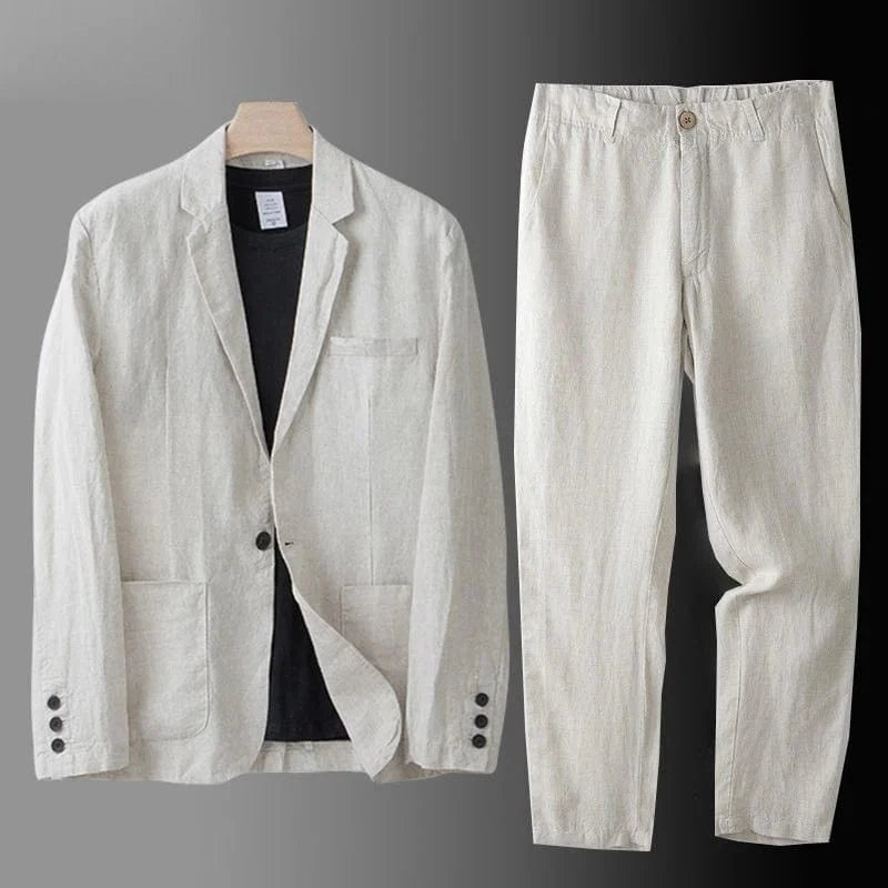 Rumeo Business Casual Linen Suit
