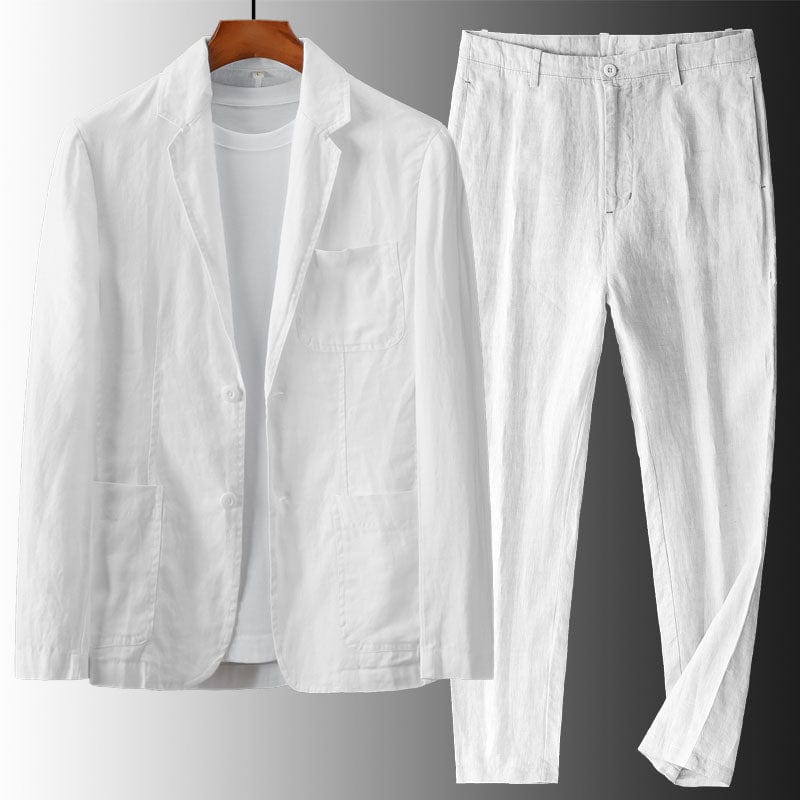 Elio Business Casual Linen Suit