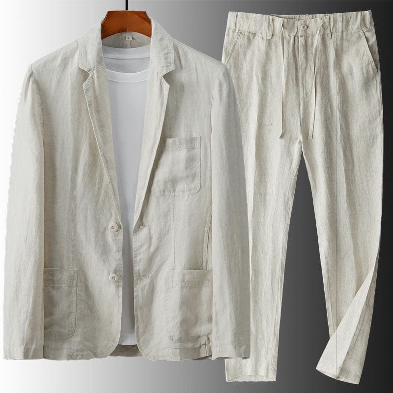 Elio Business Casual Linen Suit