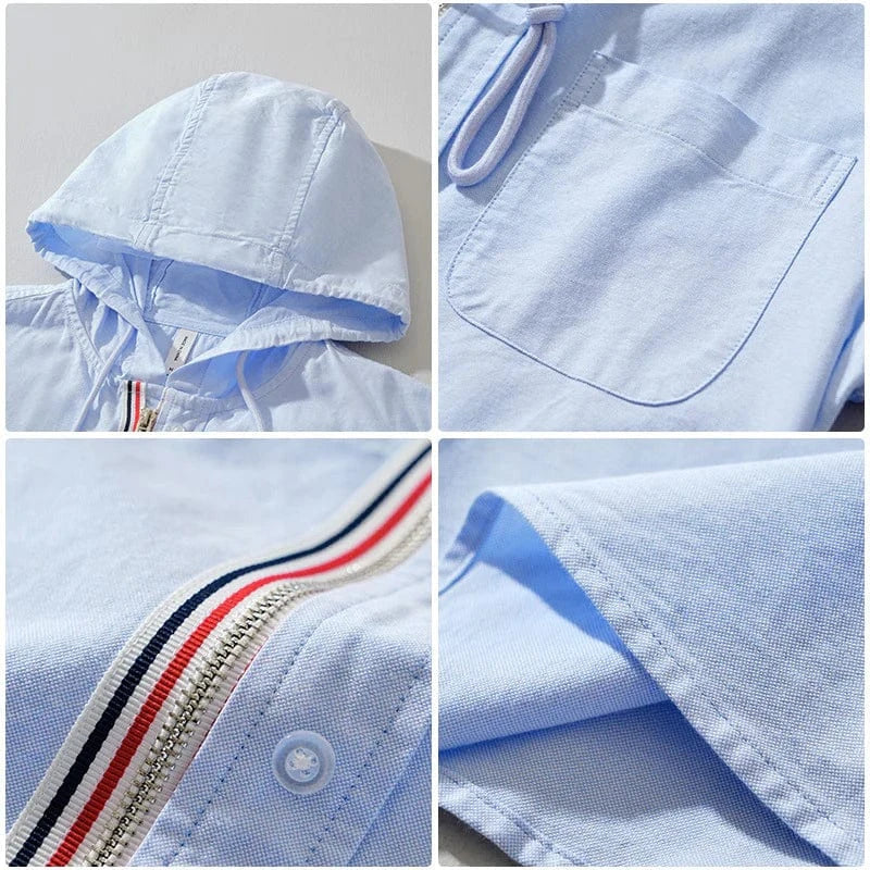Leandro Linen Hooded Shirt