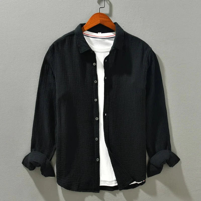 Montera Gauze Cotton Button-Up Shirt