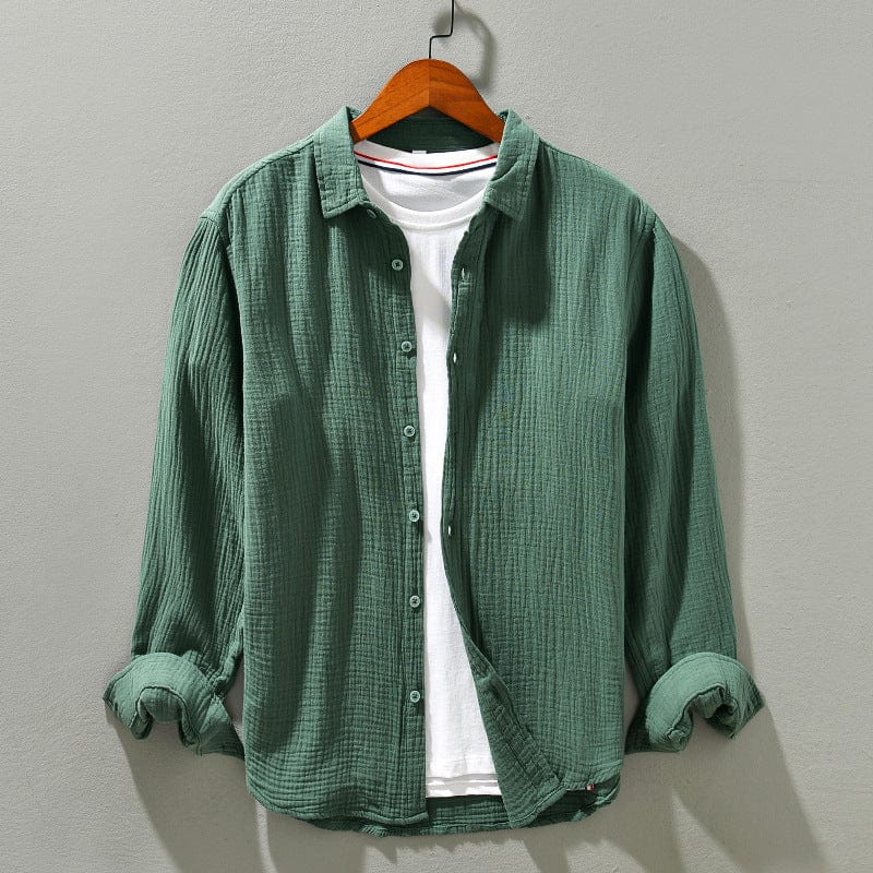 Montera Gauze Cotton Button-Up Shirt