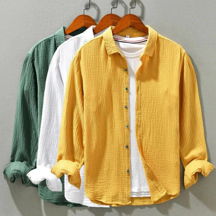 Montera Gauze Cotton Button-Up Shirt