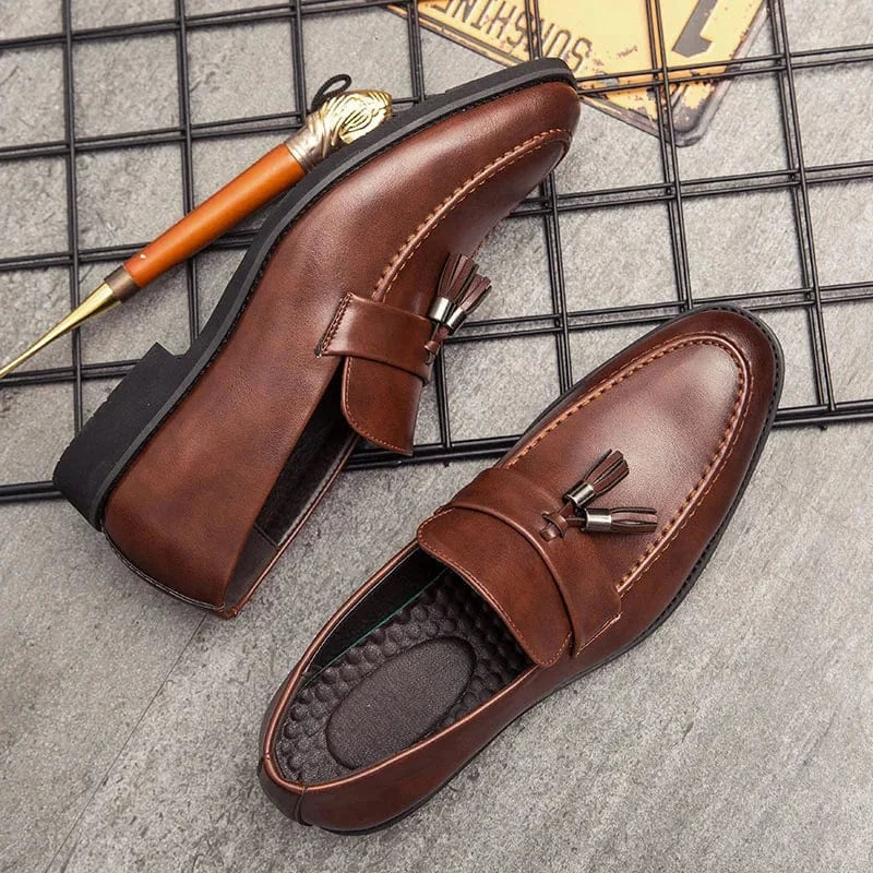Briston Leather Tassel Loafers