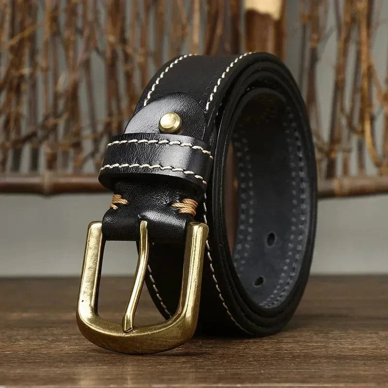 Drewland Stitched Leather Belt