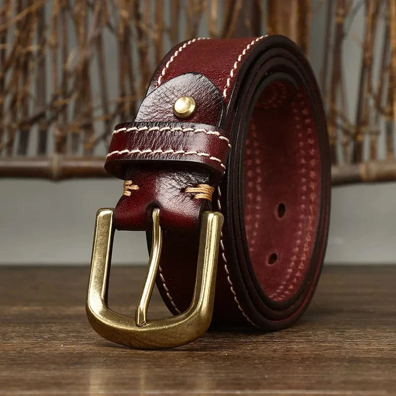 Drewland Stitched Leather Belt