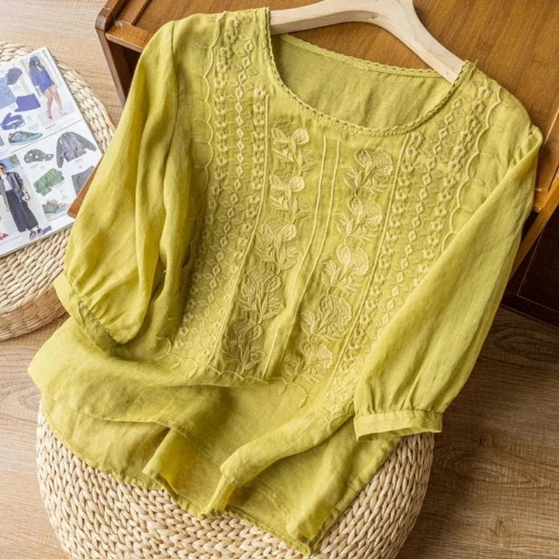 Mayah Linen Blouse