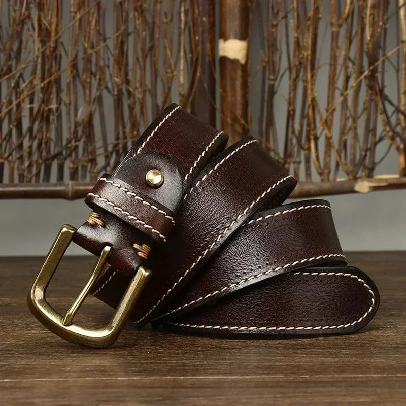 Drewland Stitched Leather Belt