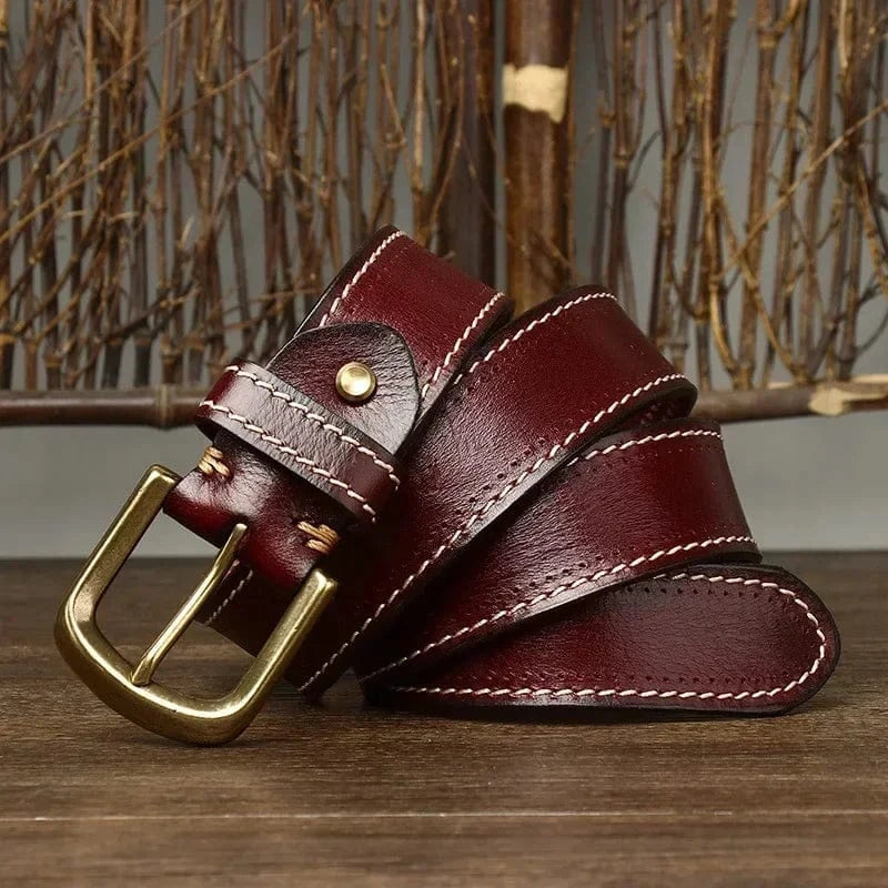 Drewland Stitched Leather Belt