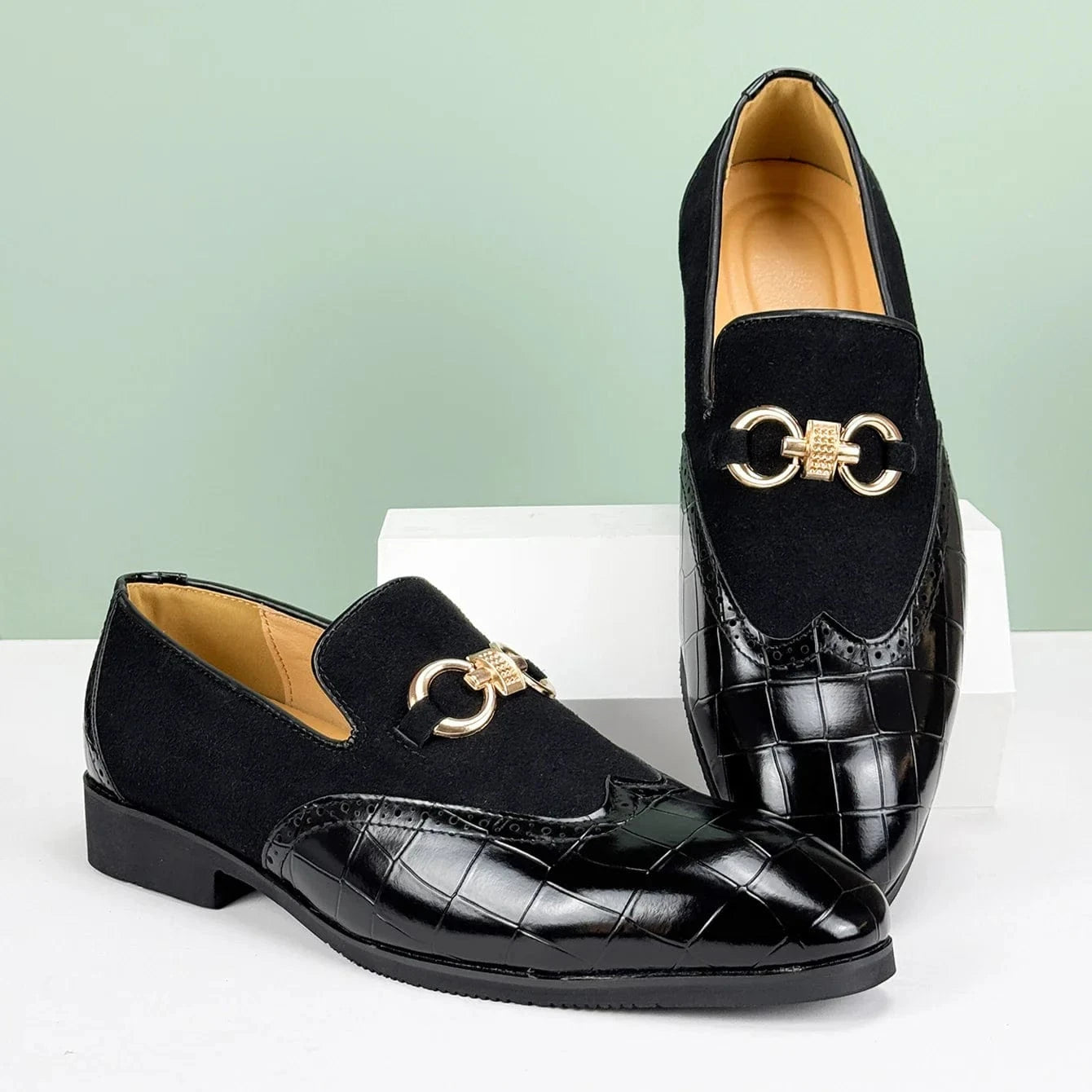 Marcus Shelby Leather Loafers