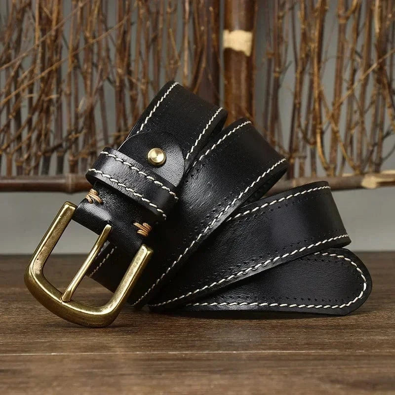 Drewland Stitched Leather Belt