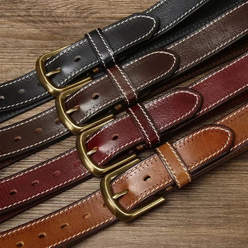 Drewland Stitched Leather Belt