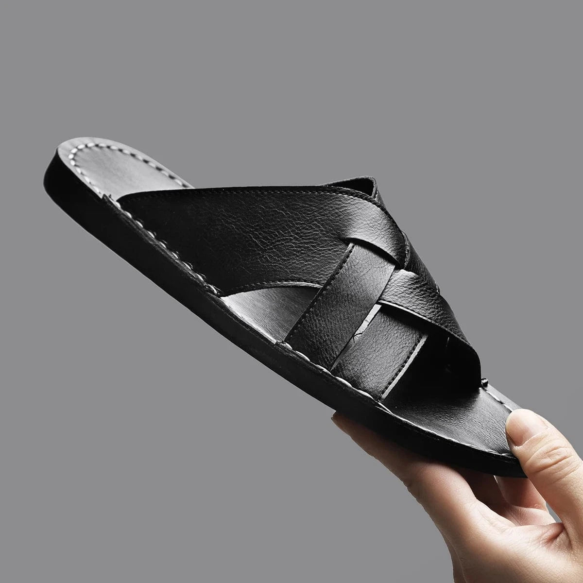 Genuine Leather Beach Slippers