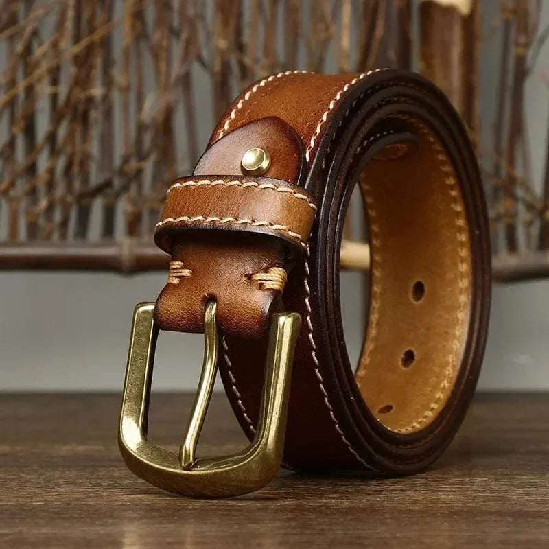 Drewland Stitched Leather Belt