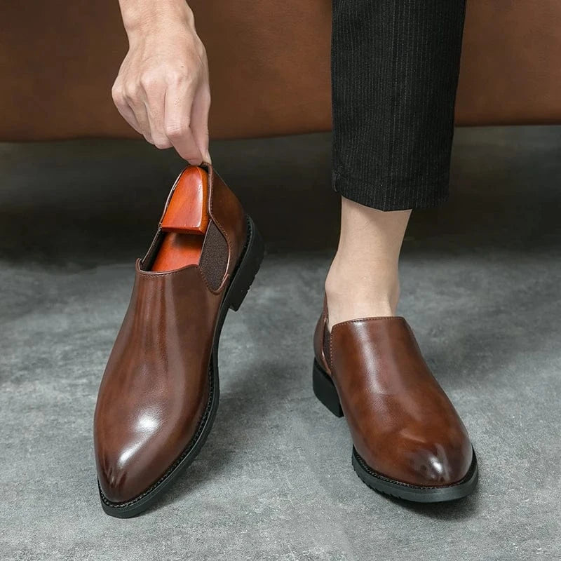 Mevo Genuine Leather Loafers