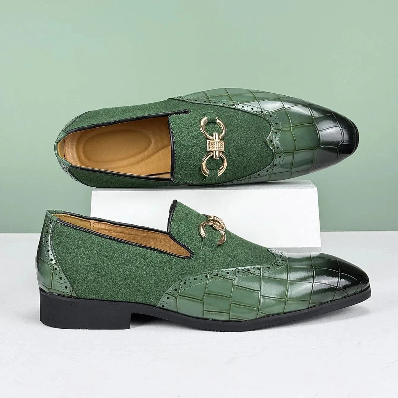 Marcus Shelby Leather Loafers