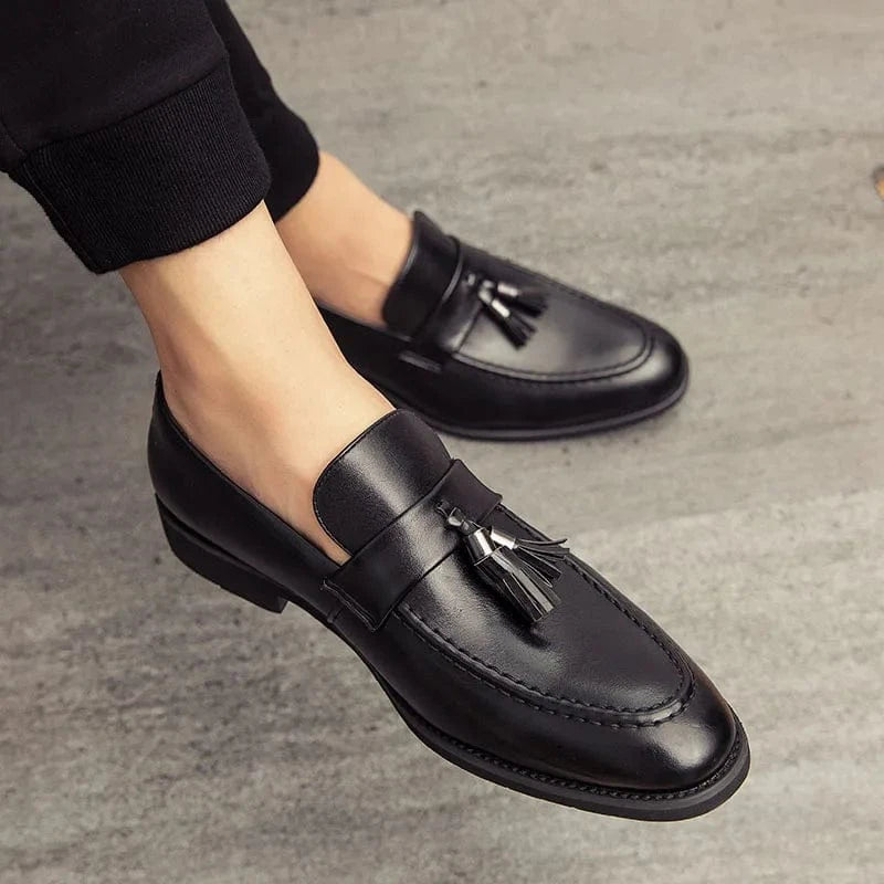 Briston Leather Tassel Loafers