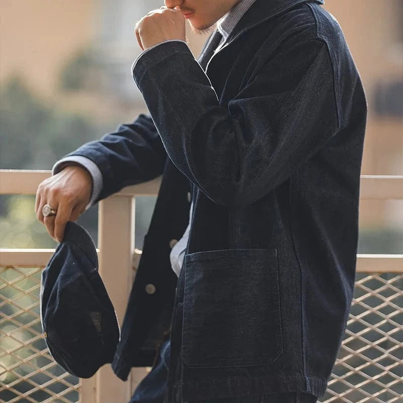 Mance Lapel Jean Jacket