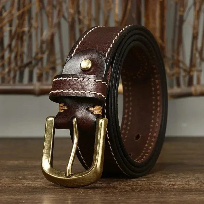 Drewland Stitched Leather Belt