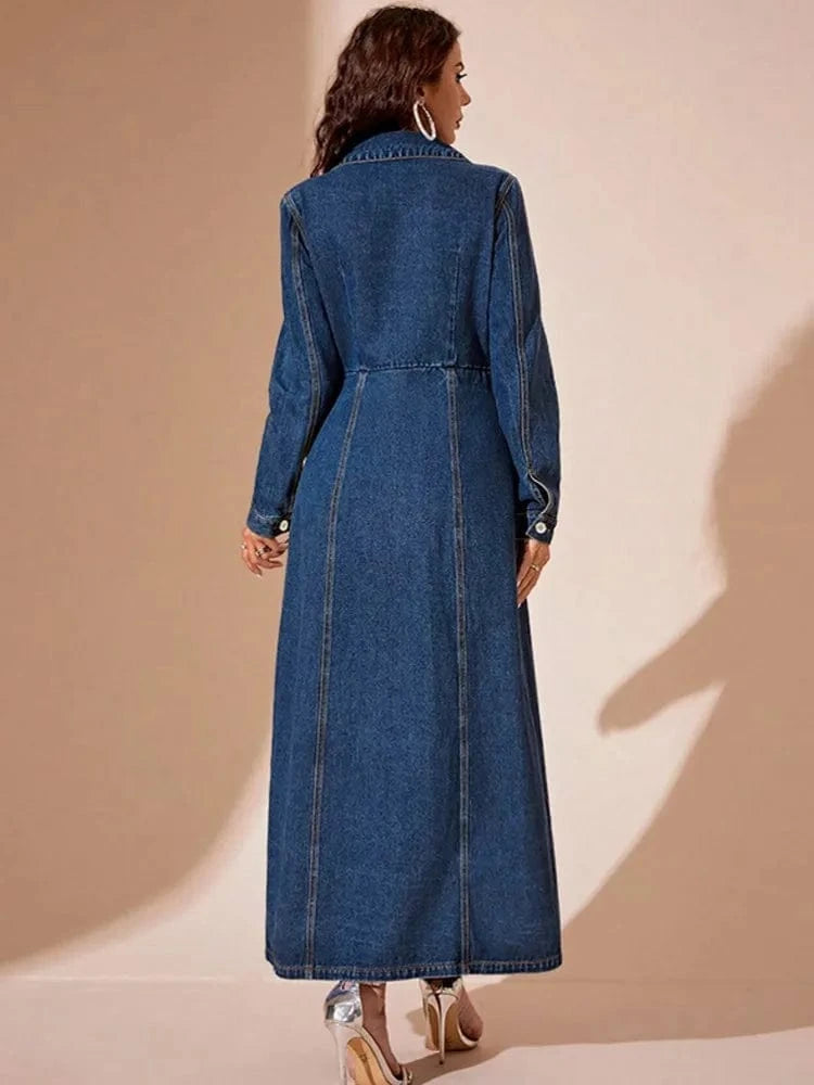 Mira Denim Maxi Dress