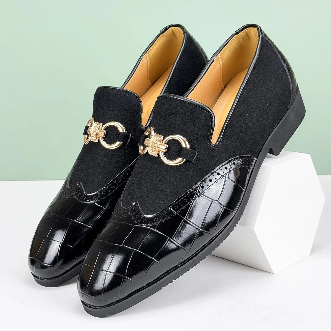 Marcus Shelby Leather Loafers
