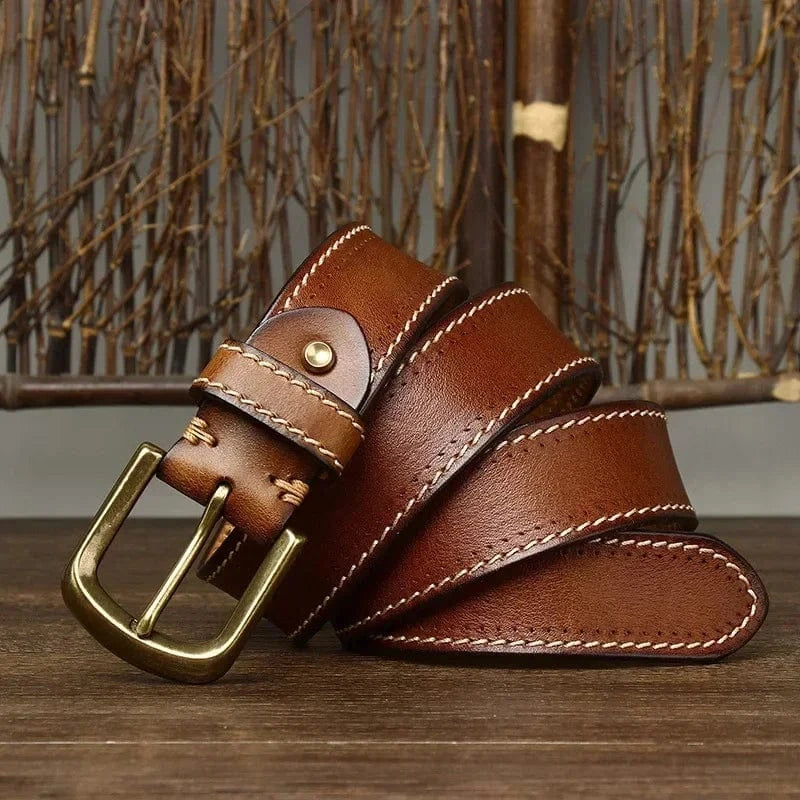 Drewland Stitched Leather Belt