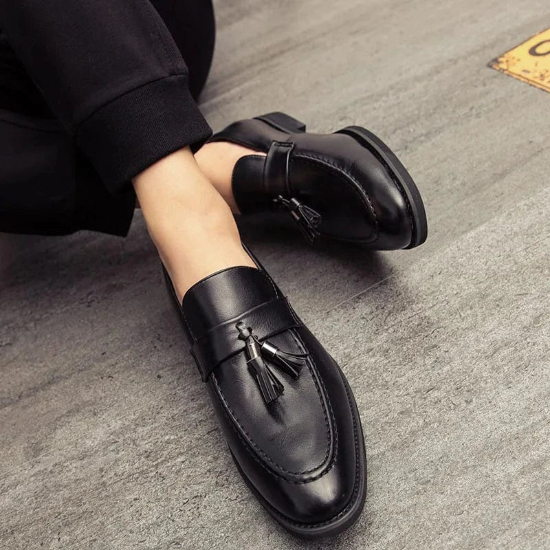 Briston Leather Tassel Loafers