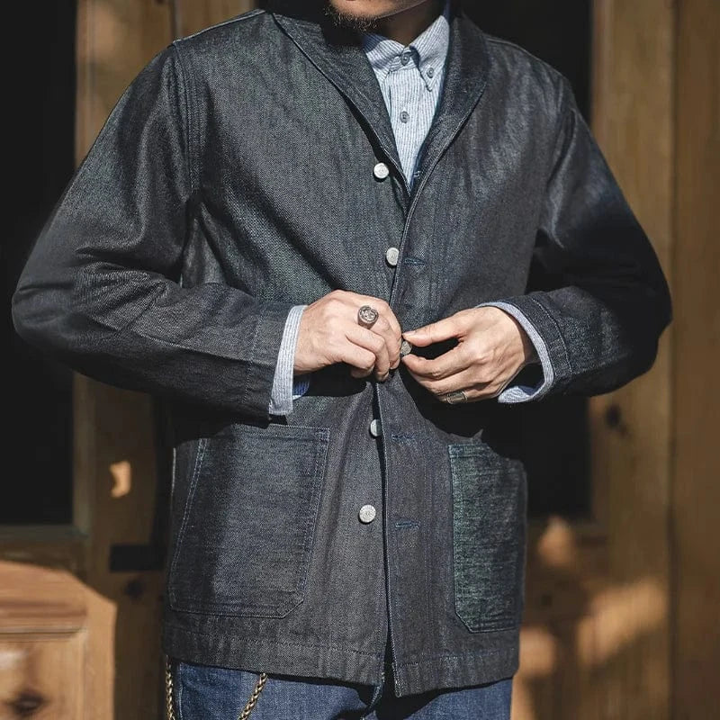 Mance Lapel Jean Jacket