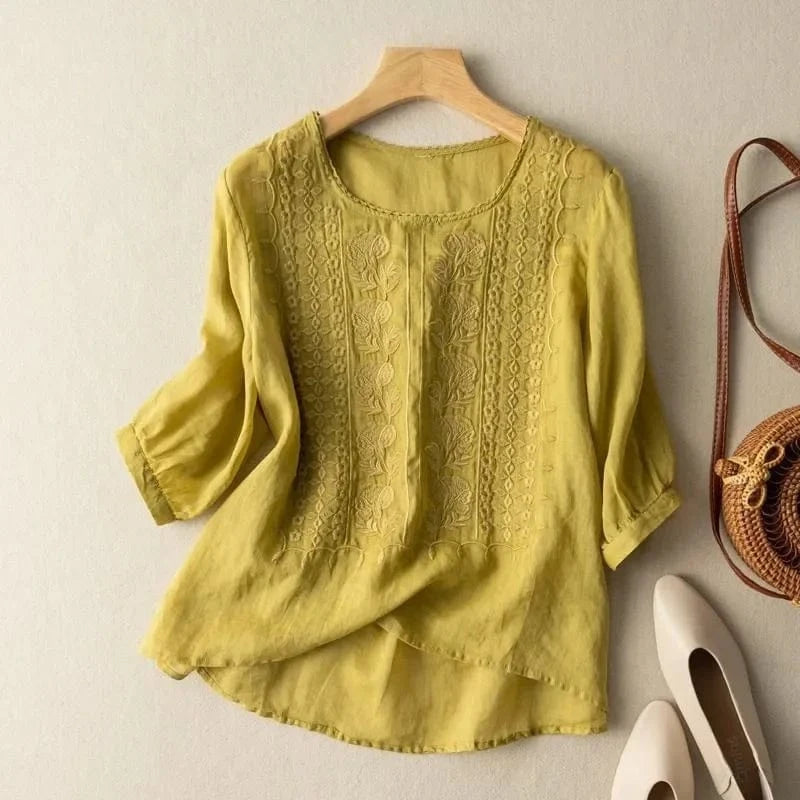 Mayah Linen Blouse