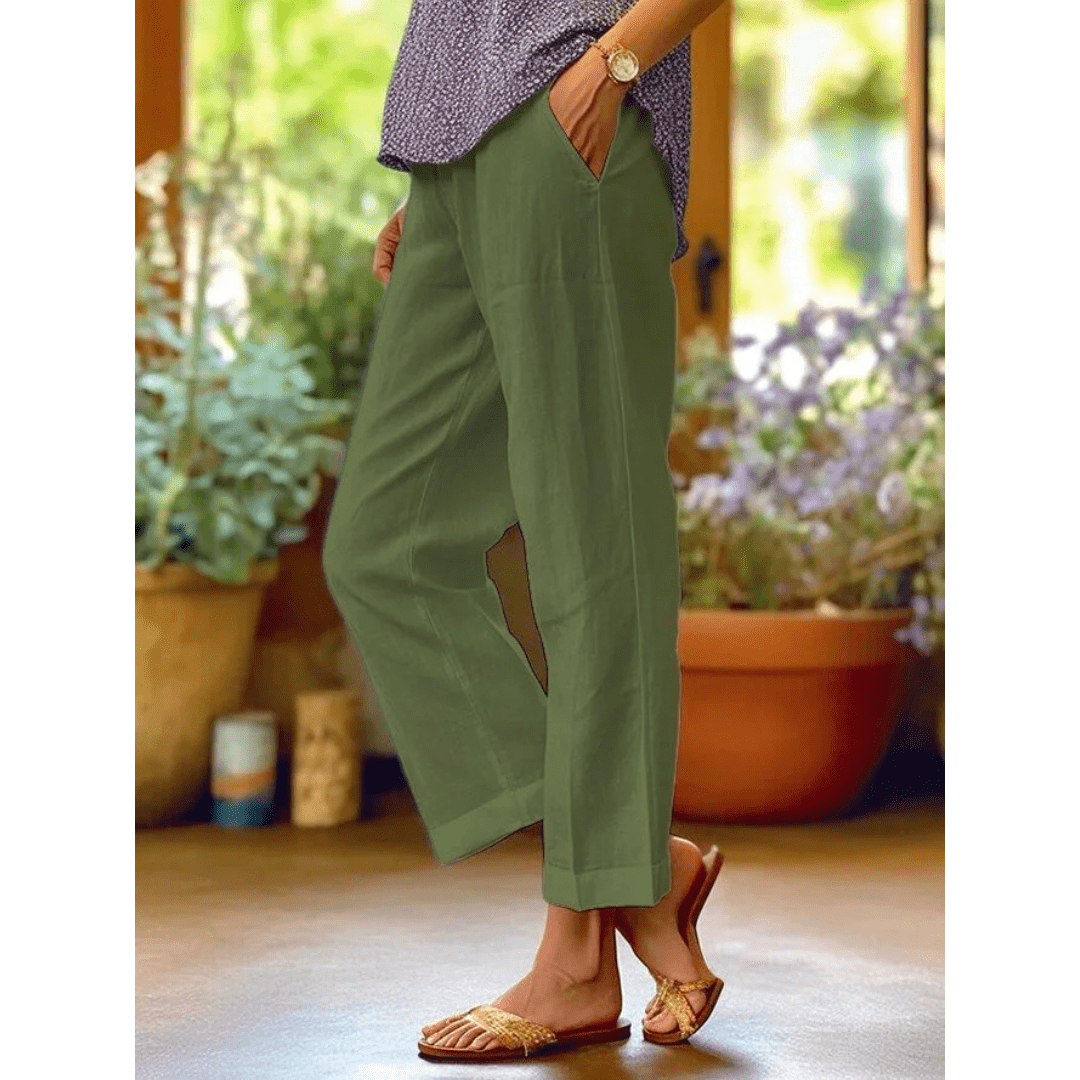 Cotton Linen Casual Loose Pants